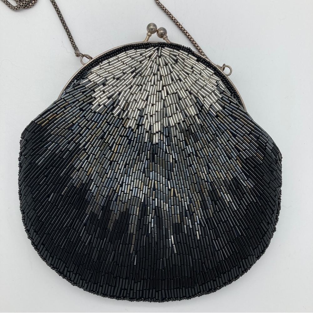 Vintage La Regale Beaded Evening Shoulder Bag with Chain Strap - Picture 2 of 7